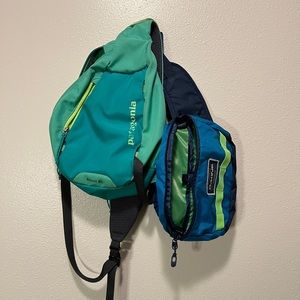 Bundle of Patagonia Atom (used) and Dakine Hip pack (new without tags)